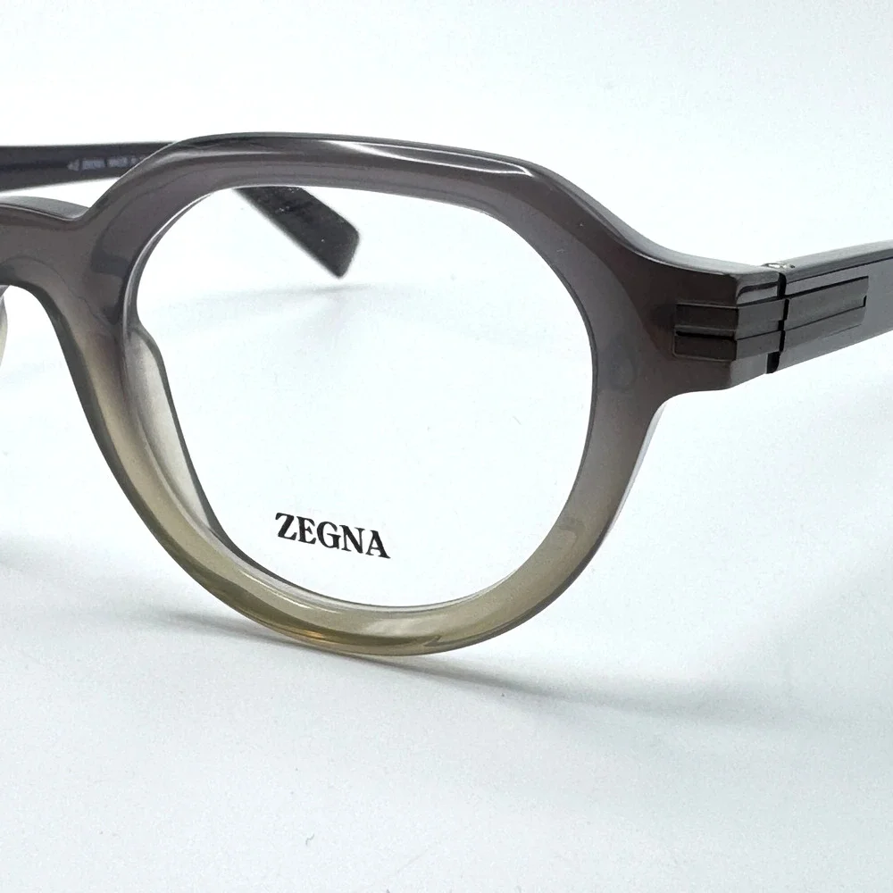 Ermenegildo Zegna Eyeglass Frames EZ5303 020 Gray Gradient Geometric 49-23-145
